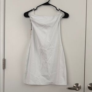 White Strapless Dress